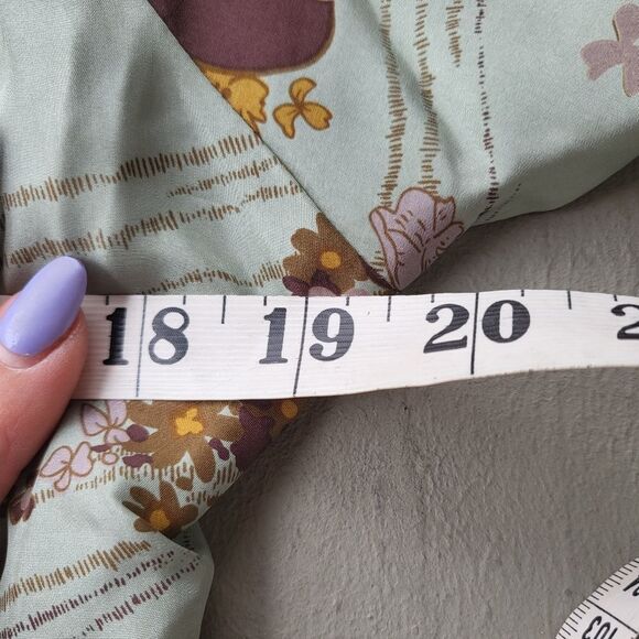 Women's Vintage Floral Print 3/4 Sleeve A-Line Dress Retro Mod Kitsch - Picture 9 of 10